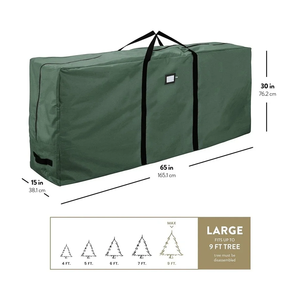 ZOBER 600D Oxford Fabric Large Christmas Tree‎ Storage Bag - Fits 9 Ft